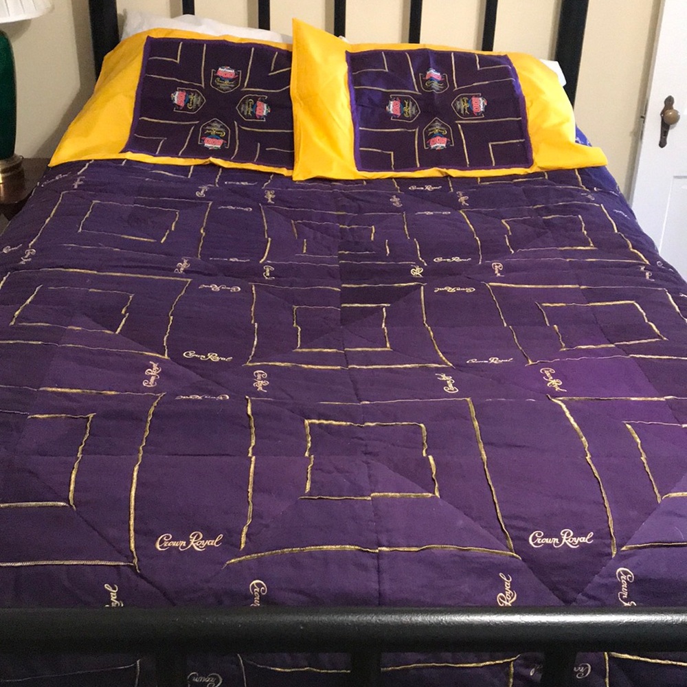 Handmade full size crown royal quilt